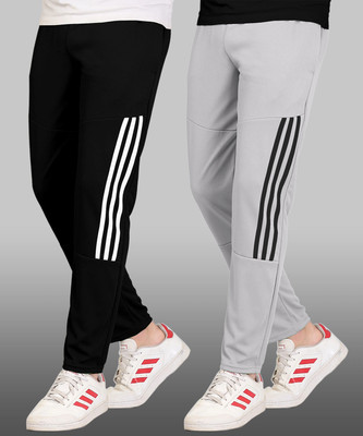 CLOTVIN TREND Striped Men Black Track Pants