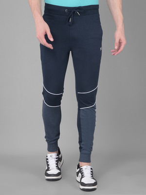 Force NXT Super Combed Cotton Blend Jogger Solid Men Light Blue Track Pants