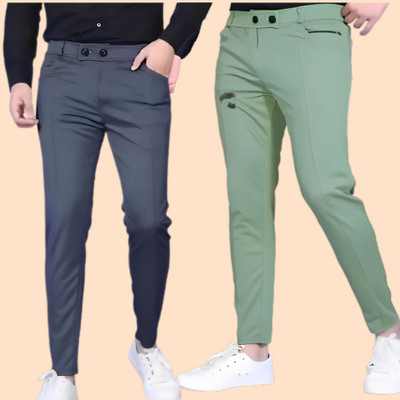 ACE SPORTS Solid Men Multicolor Track Pants