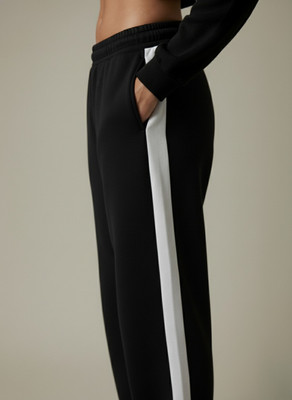 Dockstreet Solid Women Black Track Pants