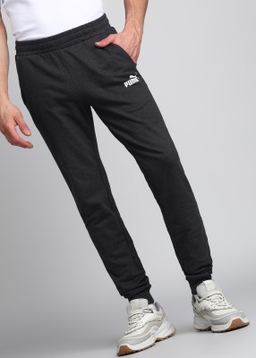 PUMA ESS Terry Pants cl Printed Men Grey Track Pants