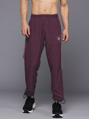 HRX by Hrithik Roshan Solid Men Maroon Track Pants