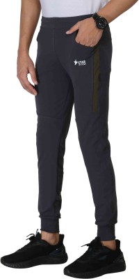 STAR THE VISION Solid Men Grey Track Pants