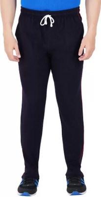 Wrodss Solid Men Dark Blue Track Pants