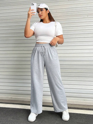IRONDYE Solid Women Grey Track Pants