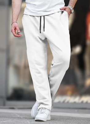 KELONBRO Solid Men White Track Pants
