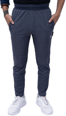 Texfro Solid Men Grey Track Pants