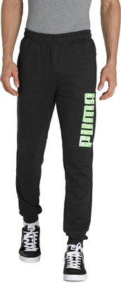 PUMA Men graphic pant 13 Printed Men Grey Track Pants