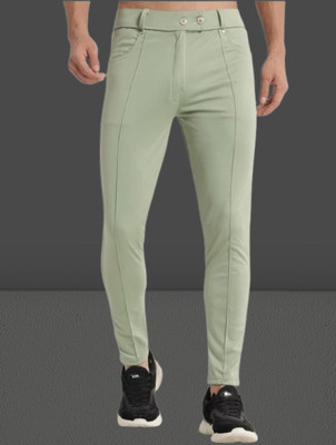 Nitya TrackP Solid Men Light Green Track Pants
