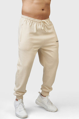 FuaarK Solid Men Beige Track Pants