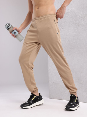 HRX by Hrithik Roshan Solid Men Beige Track Pants