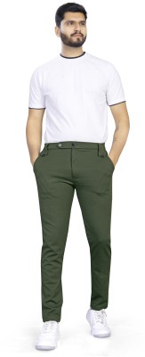 Rjcreation Regular Fit Men Green Trousers