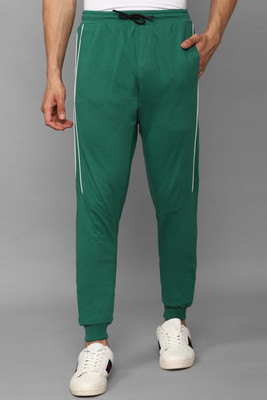 Allen Solly Solid Men Green Track Pants