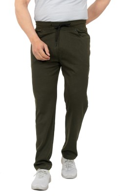 GEE 5 Solid Men Olive Track Pants