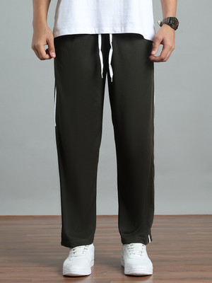 MACK JONNEY Solid Men Olive Track Pants