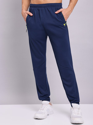 TECHNOSPORT Solid Men Blue Track Pants