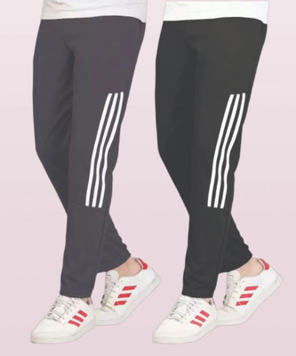 CLOTVIN TREND Striped Men Grey Track Pants