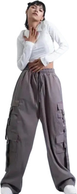 Divain Solid Women Grey Track Pants