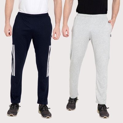 Zeffit Self Design Men Dark Blue, Grey Track Pants