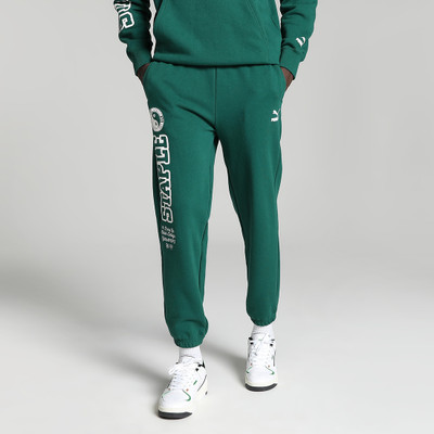 PUMA X STAPLE Self Design Men Green Track Pants