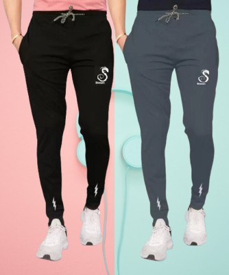 sonizeed rp Solid Men Black, Grey Track Pants