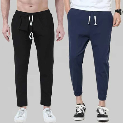 Kashmiri queen Solid Men Blue, Black Track Pants