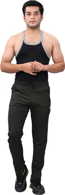 AGASTYA FASHIONS Solid Men Dark Green Track Pants