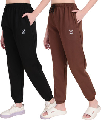 GAA Solid Men & Women Black, Brown Track Pants