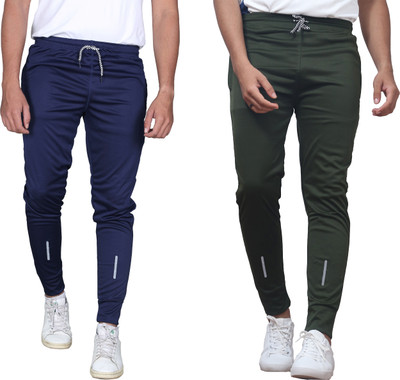 CLOTVIN TREND Striped Men Blue, Green Track Pants
