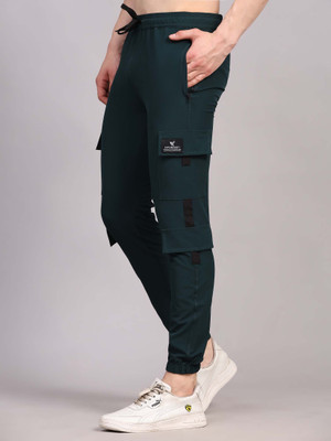DPassion Solid Men Green Track Pants