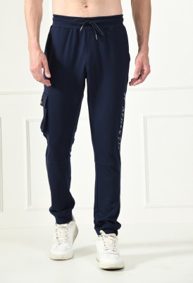 HouseOfCommon Solid Men Blue Track Pants