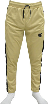 ASR Solid Men Yellow Track Pants