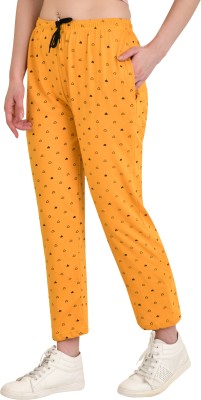 NCS STORE Polka Print Women Yellow Track Pants