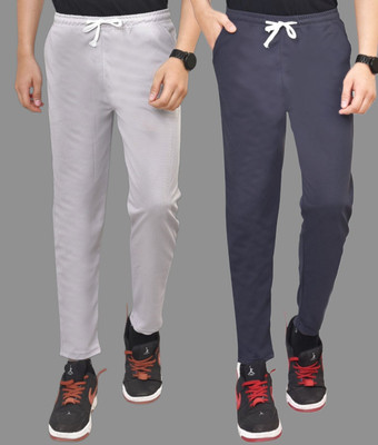 FAINTER Striped Men Grey, Black Track Pants