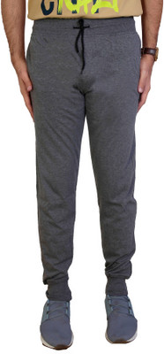 AWACK Solid Men Grey Track Pants