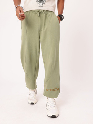 Kook N Keech Solid Men Green Track Pants