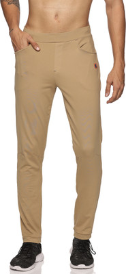DOMIN8 Solid Men Brown Track Pants