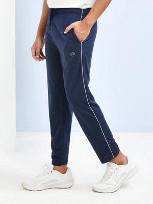 SKYKNIT Solid Men Dark Blue Track Pants