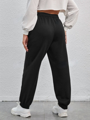 Daphne Maurier Solid Women Black Track Pants