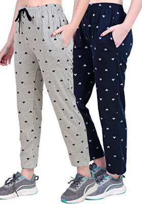 FASHIONSHIVI Printed Women Grey Track Pants