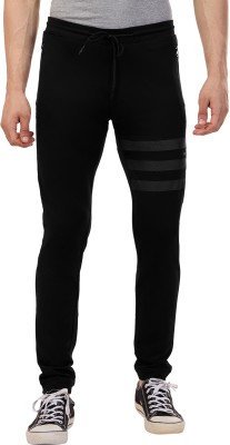 bEEVEE Solid Men Black Track Pants