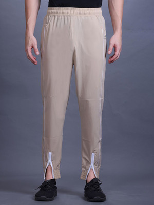 HRX by Hrithik Roshan Solid Men Beige Track Pants