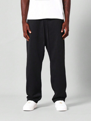 PROGENY Solid Men Black Track Pants