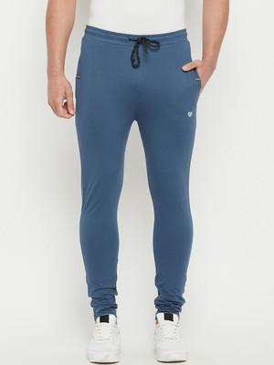 DUKE Solid Men Blue Track Pants