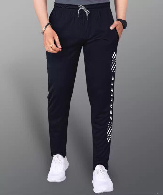 Toxic ADDICTION Self Design Men Black Track Pants