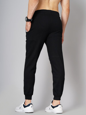 MADSTO Solid Men Black Track Pants