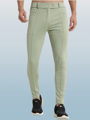 Nitya TrackP Solid Men Light Green Track Pants