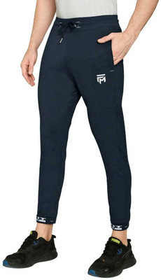 MindsArt Solid Men Blue Track Pants