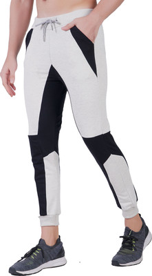 Mindsart Trending Colorblock Men Grey Track Pants