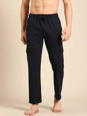 Pepe Jeans Solid Men Dark Blue Track Pants